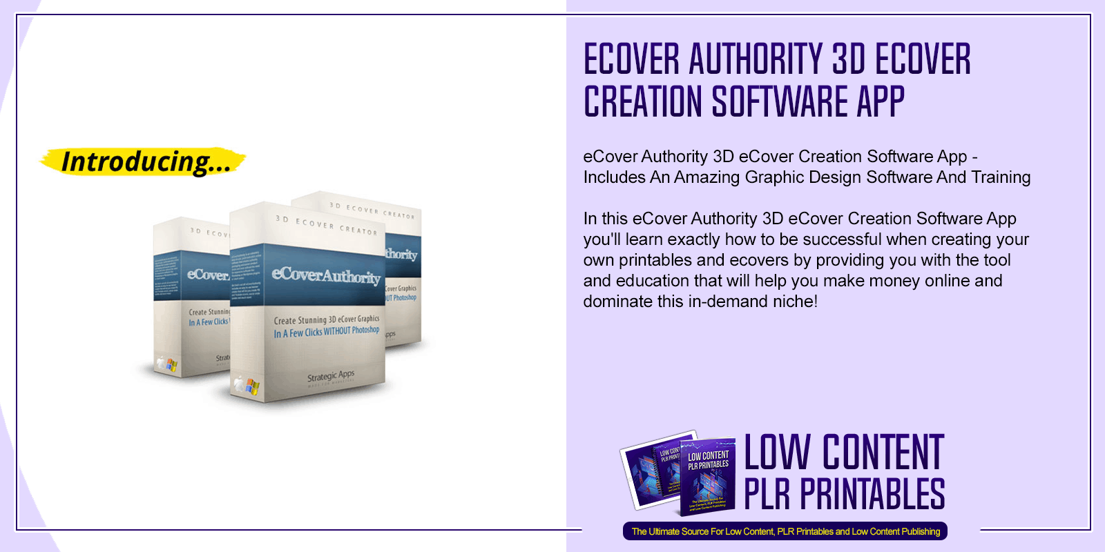 eCover Authority 3D eCover Creation Software App