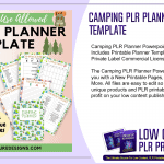 Camping PLR Planner Powerpoint Template