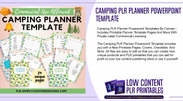 Camping PLR Planner Powerpoint Template