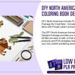 DFY North American Animals PLR Coloring Book Designs Package