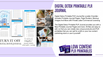 Digital Detox Printable PLR Journal
