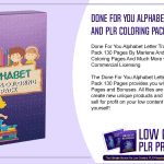 Done For You Alphabet Letter Tracing and PLR Coloring Pack 130 Pages 2