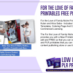 For the Love of Family Niche Printables Free PLR