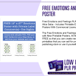 Free Emotions and Feelings PLR Poster