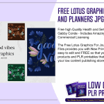 Free Lotus Graphics For Journals and Planners JPG Files