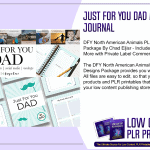 Just For You Dad Memory PLR Journal