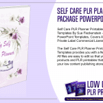 Self Care PLR Planner Printables Package Powerpoint Templates