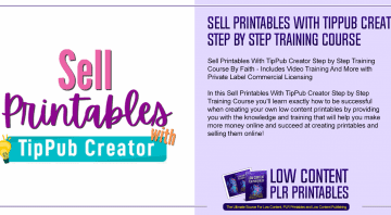 Sell Printables With TipPub Creator Step by Step Training Course