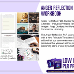 Anger Reflection PLR Journal Workbook