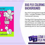 Bug PLR Coloring Book Image Backgrounds