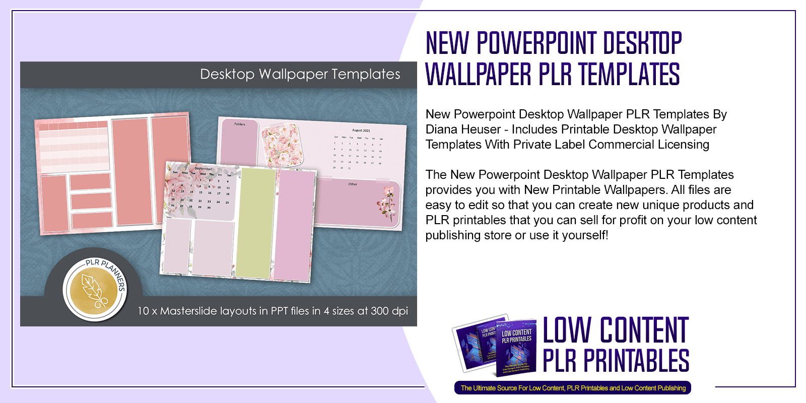 New Powerpoint Desktop Wallpaper PLR Templates
