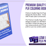 Premium Quality Dogs And Puppies PLR Coloring Book Designs