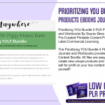 Prioritizing YOU Bundle 5 PLR Products eBooks Journals and Workbooks