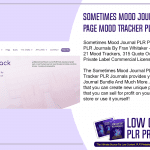 Sometimes Mood Journal PLR Pack 148 Page Mood Tracker PLR Journals