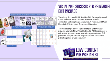 Visualizing Success PLR Printables Ekit Package