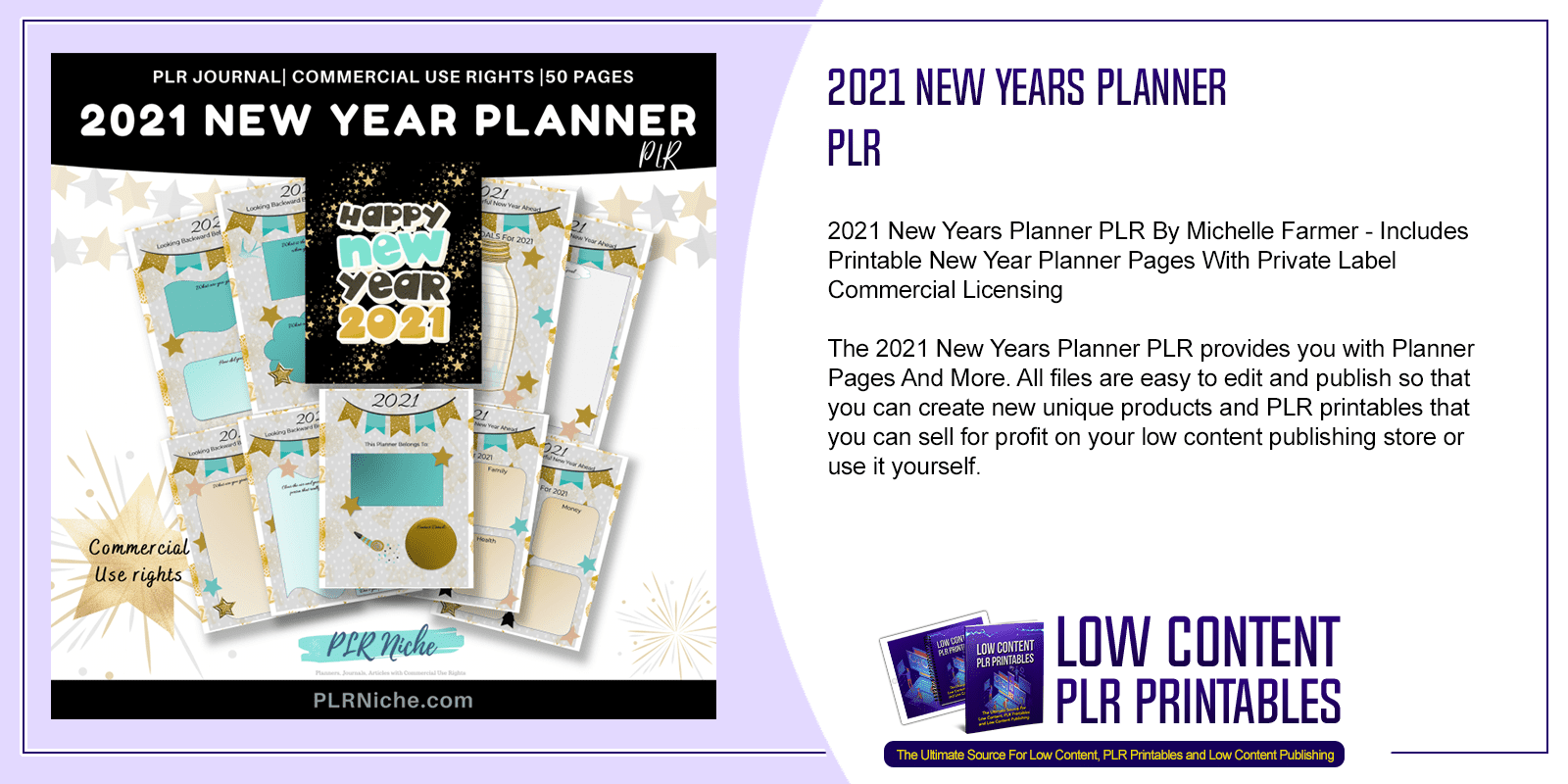 2021 New Years Planner PLR