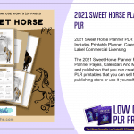 2021 Sweet Horse Planner PLR
