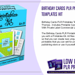 Birthday Cards PLR Printables Templates Kit