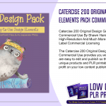 Catercise 200 Original Design Graphics Elements Pack Commercial Use