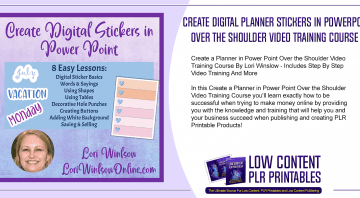 Create Digital Planner Stickers in Power Point Over the Shoulder Video Training Course