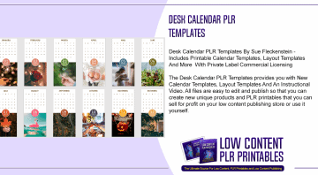 Desk Calendar PLR Templates