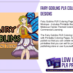 Fairy Goblins PLR Coloring Page Designs