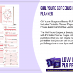 Girl Youre Gorgeous Beauty PLR Planner