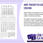 Habit Tracker PLR Assets for Printables Creation