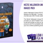 Hectic Halloween Unique PLR Coloring Images Pack