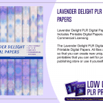 Lavender Delight PLR Digital Papers