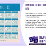 Low Content PLR Coloring Kits