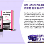 Low Content Publishing 101 Low Content Profits Guide In Depth Training Course