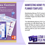 Manifesting Money PLR Content and Planner Templates