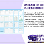 My Business in a Binder 31 Page PLR Planner and Tracker