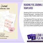 Reading PLR Journal Canva and Powerpoint Templates