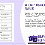 Wedding PLR Planner Templates