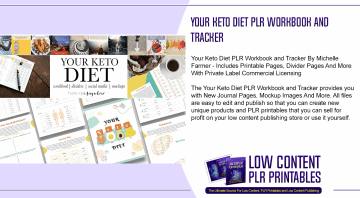 Your Keto Diet PLR Workbook and Tracker