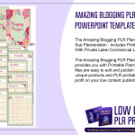 Amazing Blogging PLR Planner Powerpoint Template