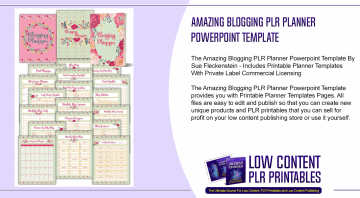 Amazing Blogging PLR Planner Powerpoint Template