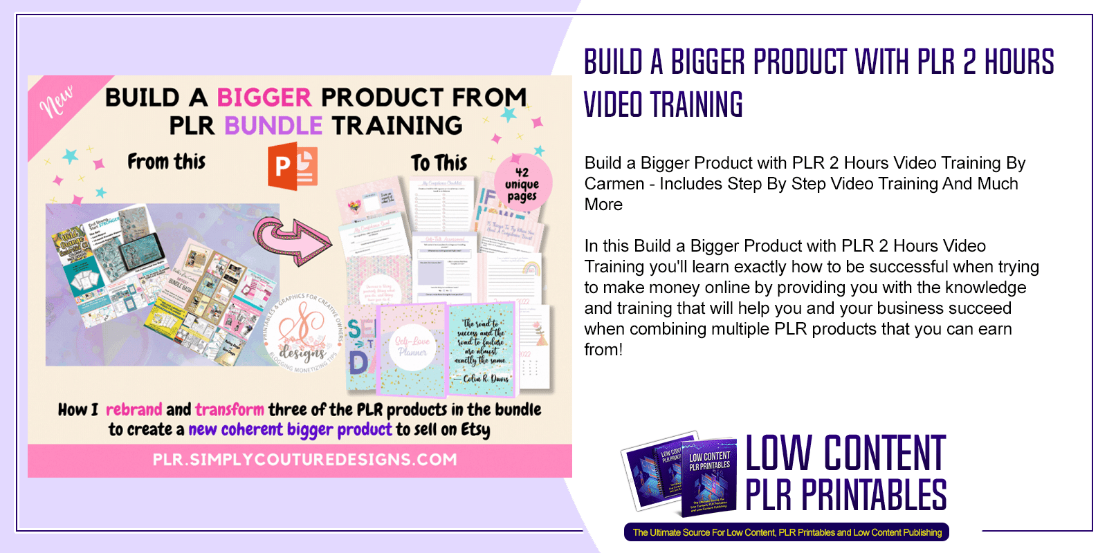 Build a Bigger Product with PLR 2 Hours Video Training