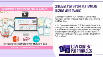 Customize PowerPoint PLR Template In Canva Video Training