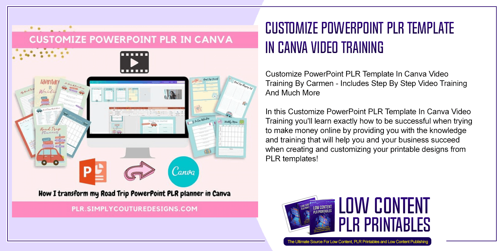 Customize PowerPoint PLR Template In Canva Video Training