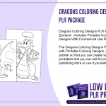 Dragons Coloring Designs PLR Package