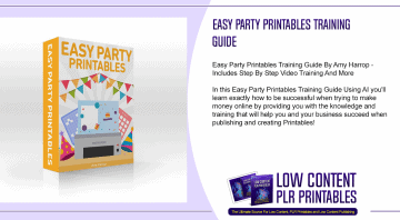Easy Party Printables Training Guide