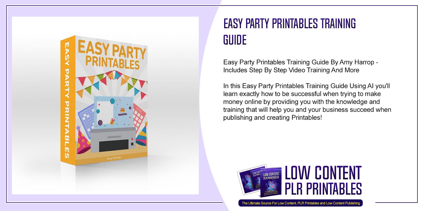 Easy Party Printables Training Guide