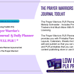 The Prayer Warriors PLR Planner and Journal Toolkit