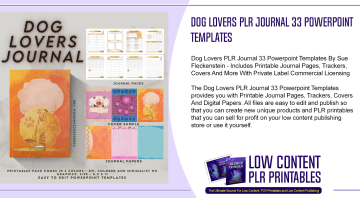 Dog Lovers PLR Journal 33 Powerpoint Templates