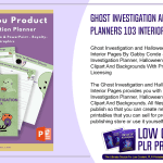 Ghost Investigation and Halloween PLR Planners 103 Interior Pages