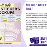 New MRR Planner Sticker and Mockup Bundle