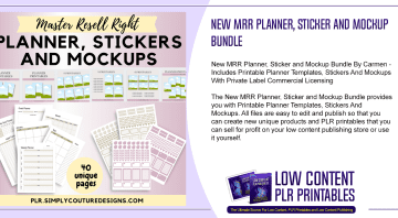 New MRR Planner Sticker and Mockup Bundle